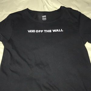 VANS NWOT black short sleeve